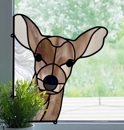 Deer Buddy Stained Glass Pattern