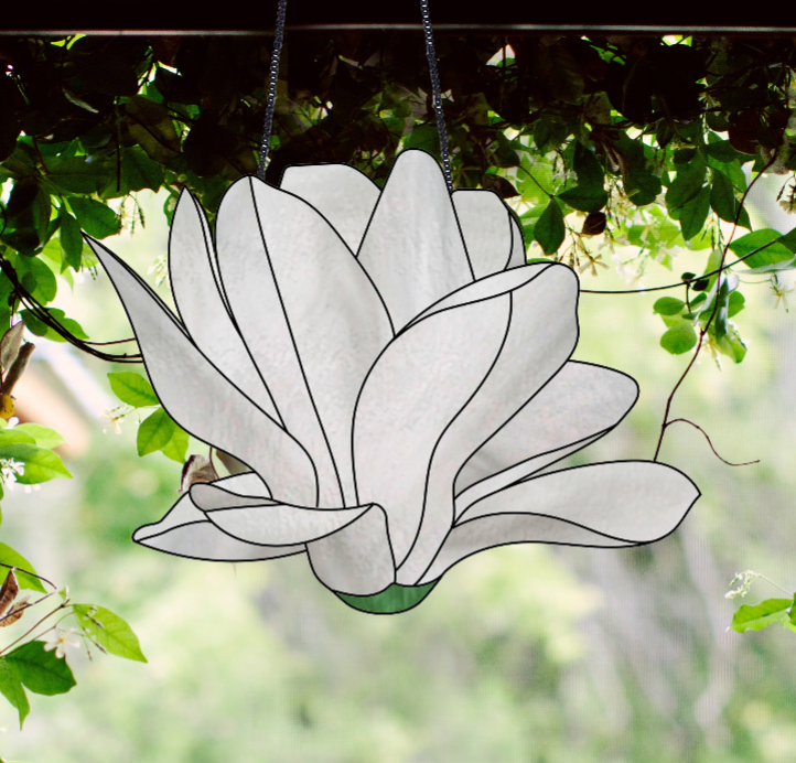 Big Flora Giant Stained Glass Snowdrop Pattern