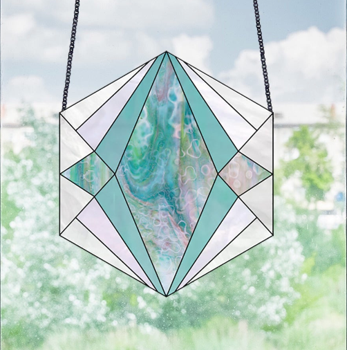 Beginner Hexagon Stained Glass Pattern