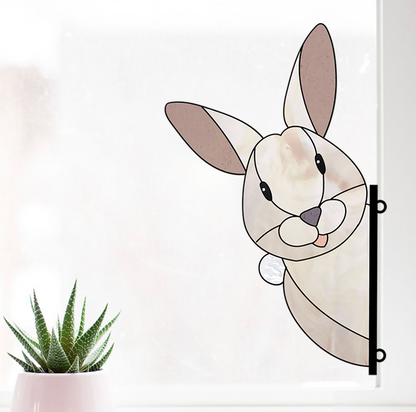 Rabbit Buddy Bunny Stained Glass Rabbit Pattern