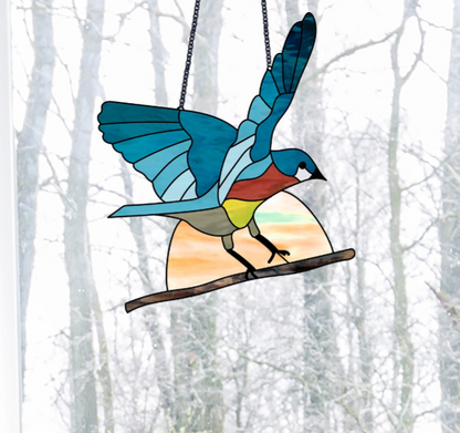 Bird Stained Glass Pattern