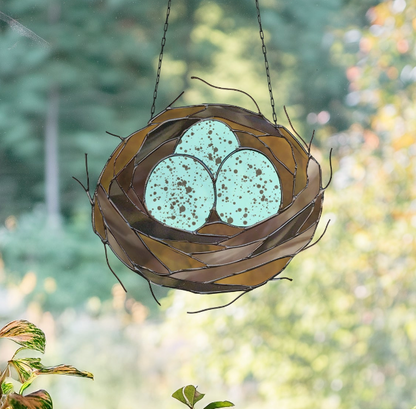 Bird's Nest Stained Glass Pattern