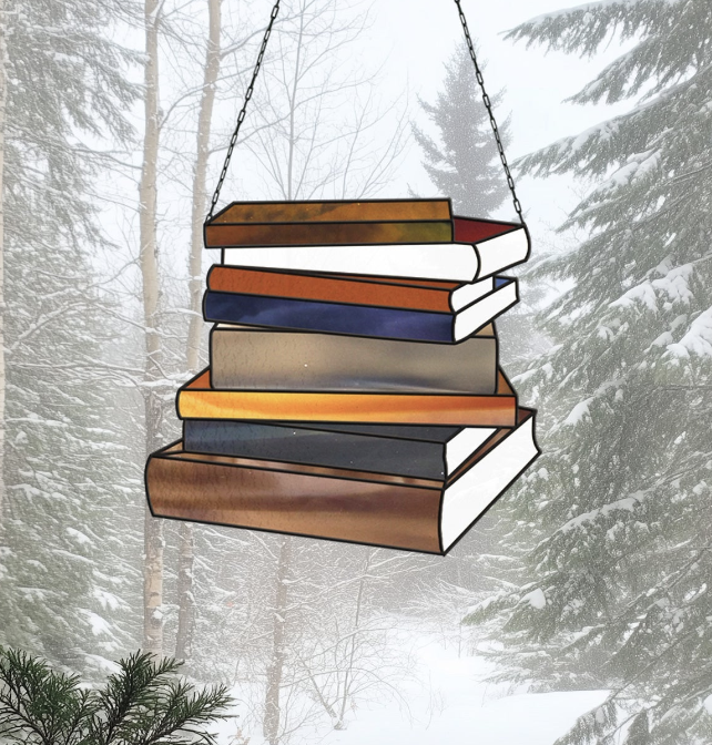 Books Stained Glass Pattern - Crafting Patterns & Molds from GlassyRock Arts