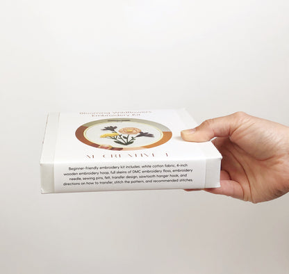 Blooming Wildflower Embroidery Kit - Intermediate Embroidery Kit