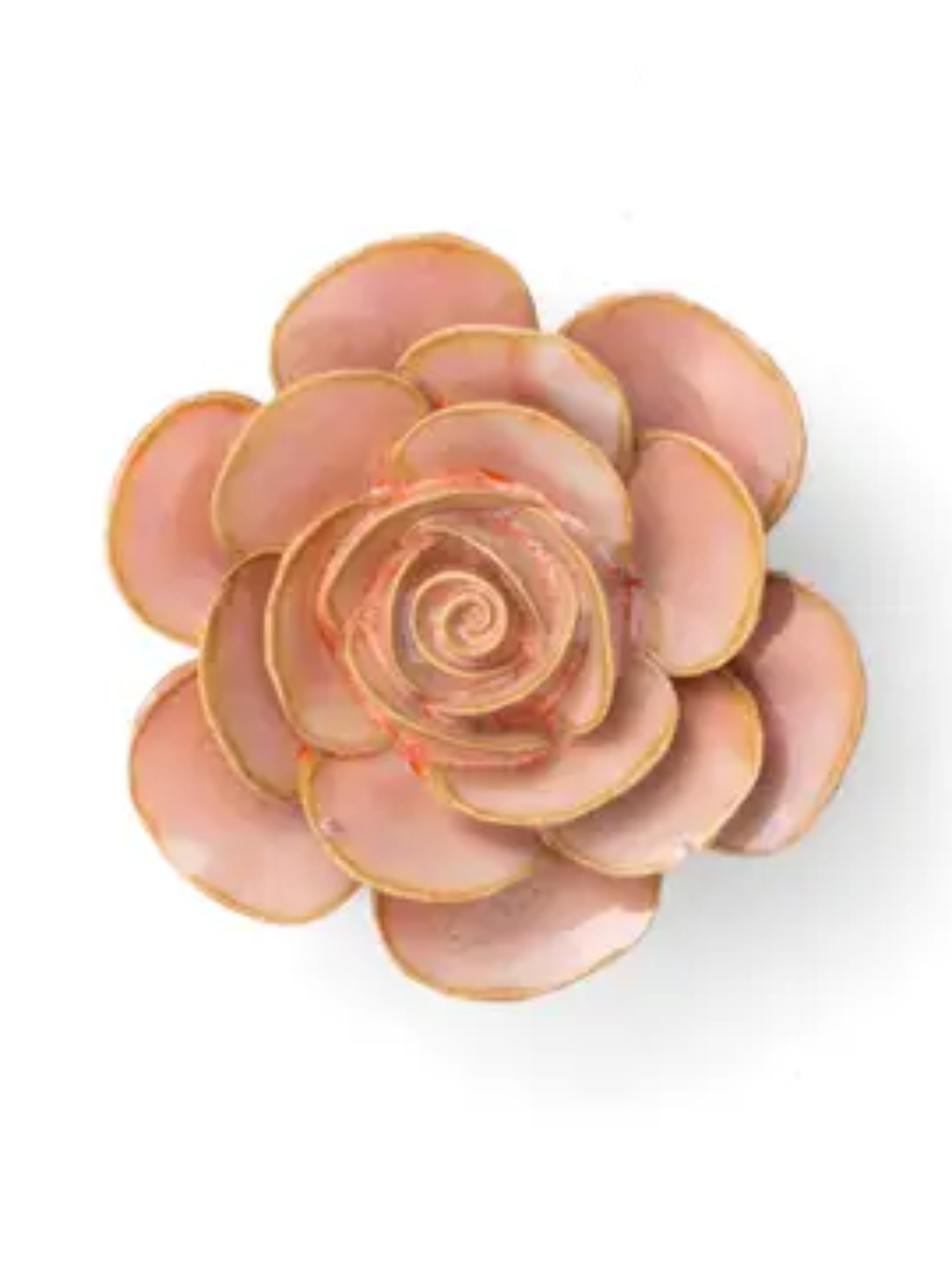 Ceramic Small Pink Ranunculus Flower - Sculpture from Ash & Rose