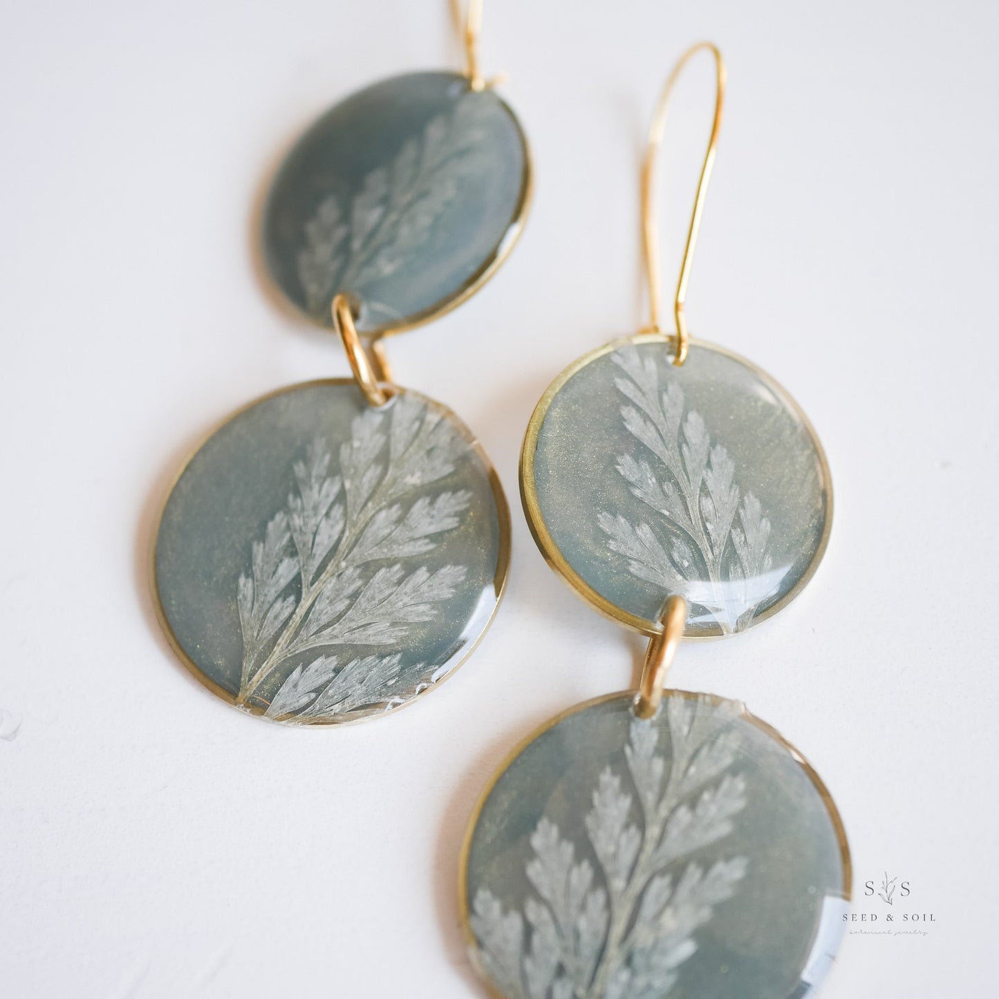 Emerald Fern Boho Babe Earrings - Earrings from Seed&SoilShop