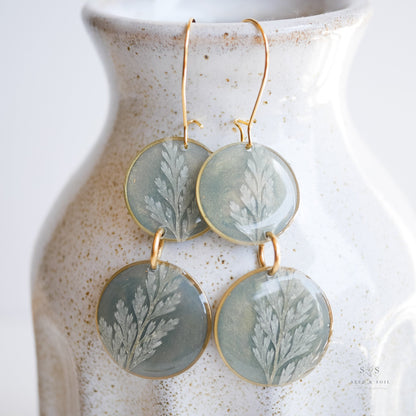 Emerald Fern Boho Babe Earrings - Earrings from Seed&SoilShop