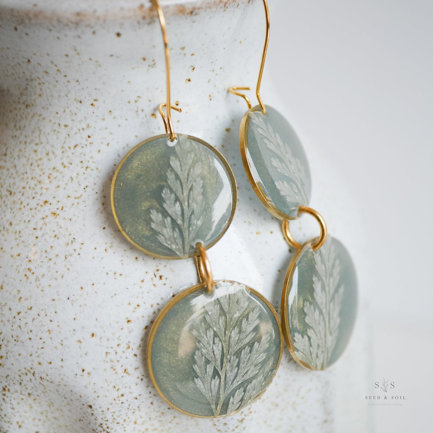 Emerald Fern Boho Babe Earrings - Earrings from Seed&SoilShop