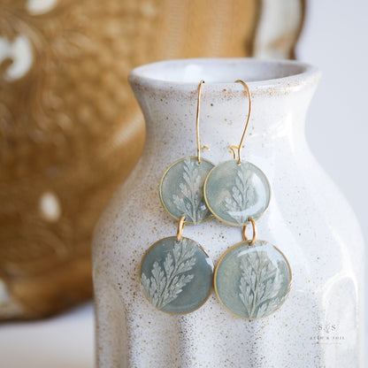 Emerald Fern Boho Babe Earrings - Earrings from Seed&SoilShop