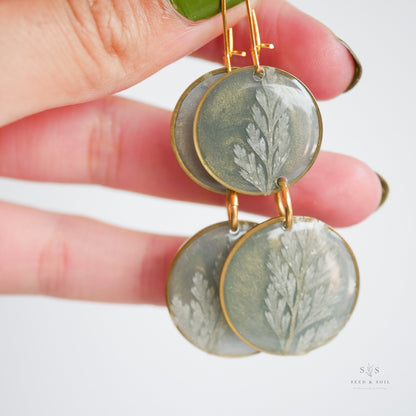 Emerald Fern Boho Babe Earrings - Earrings from Seed&SoilShop