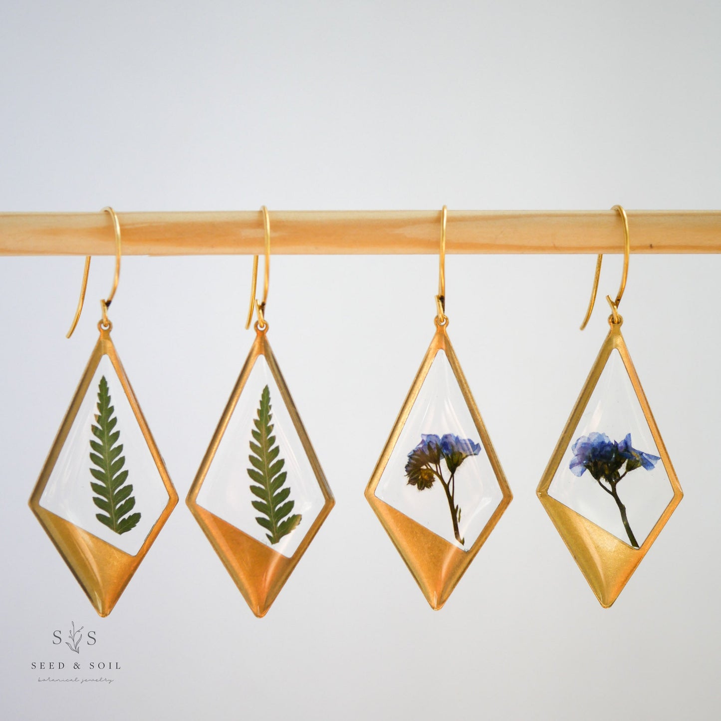 Hanging Terrarium Earrings - Earrings from Seed&SoilShop