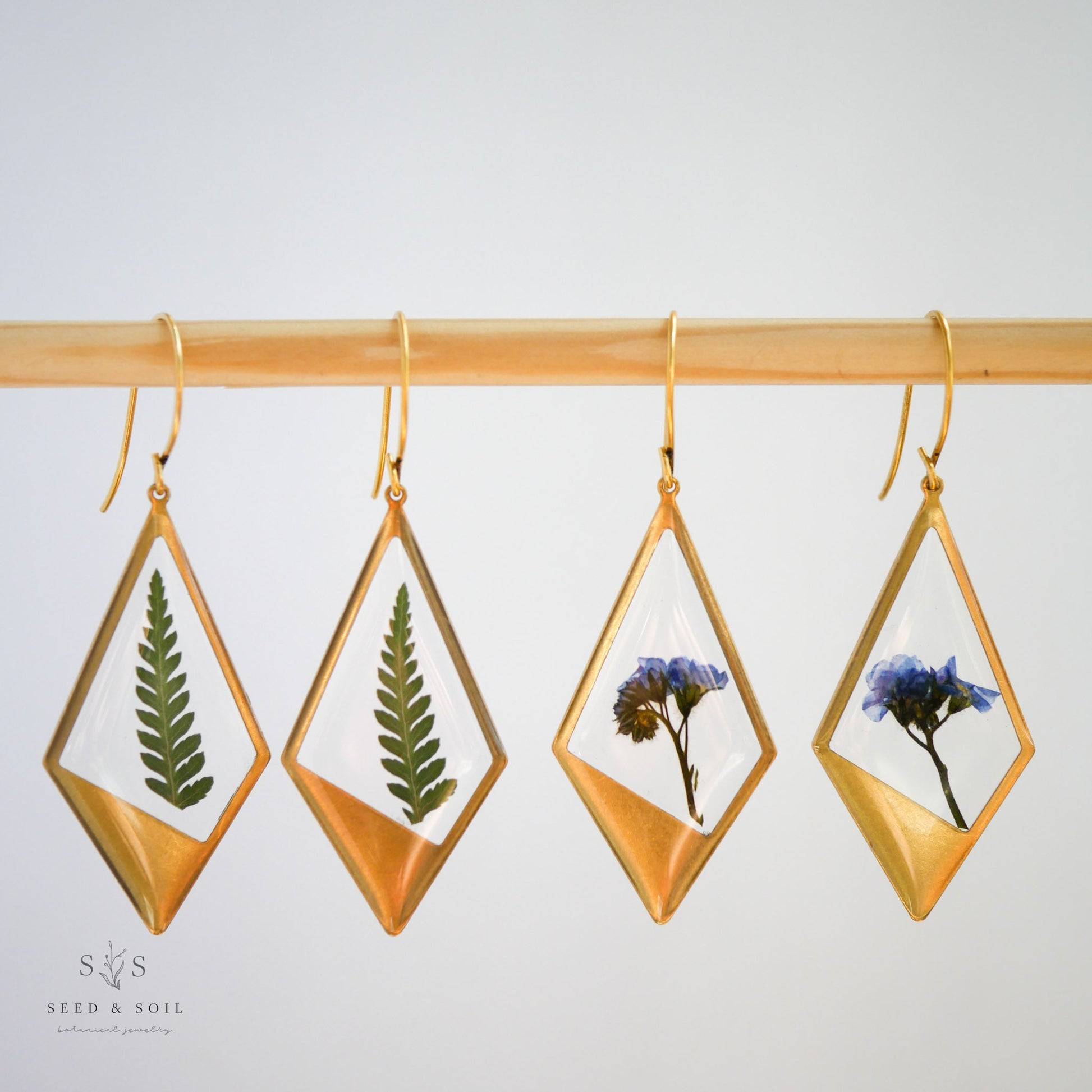 Hanging Terrarium Earrings - Earrings from Seed&SoilShop