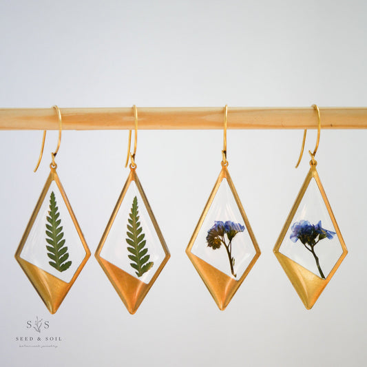 Hanging Terrarium Earrings - Earrings from Seed&SoilShop