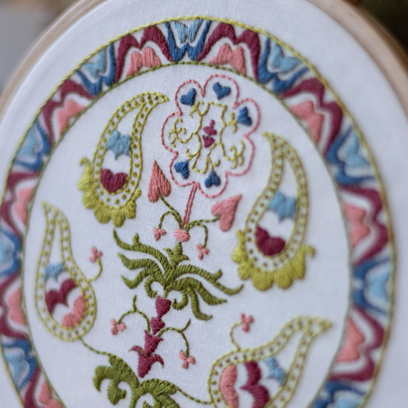 Tree of Life embroidery hoop kit - Kit from Avlea Folk Embroidery