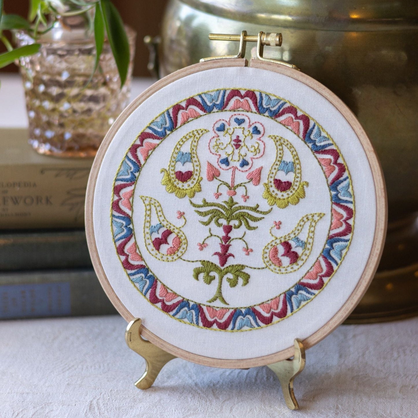 Tree of Life embroidery hoop kit - Kit from Avlea Folk Embroidery