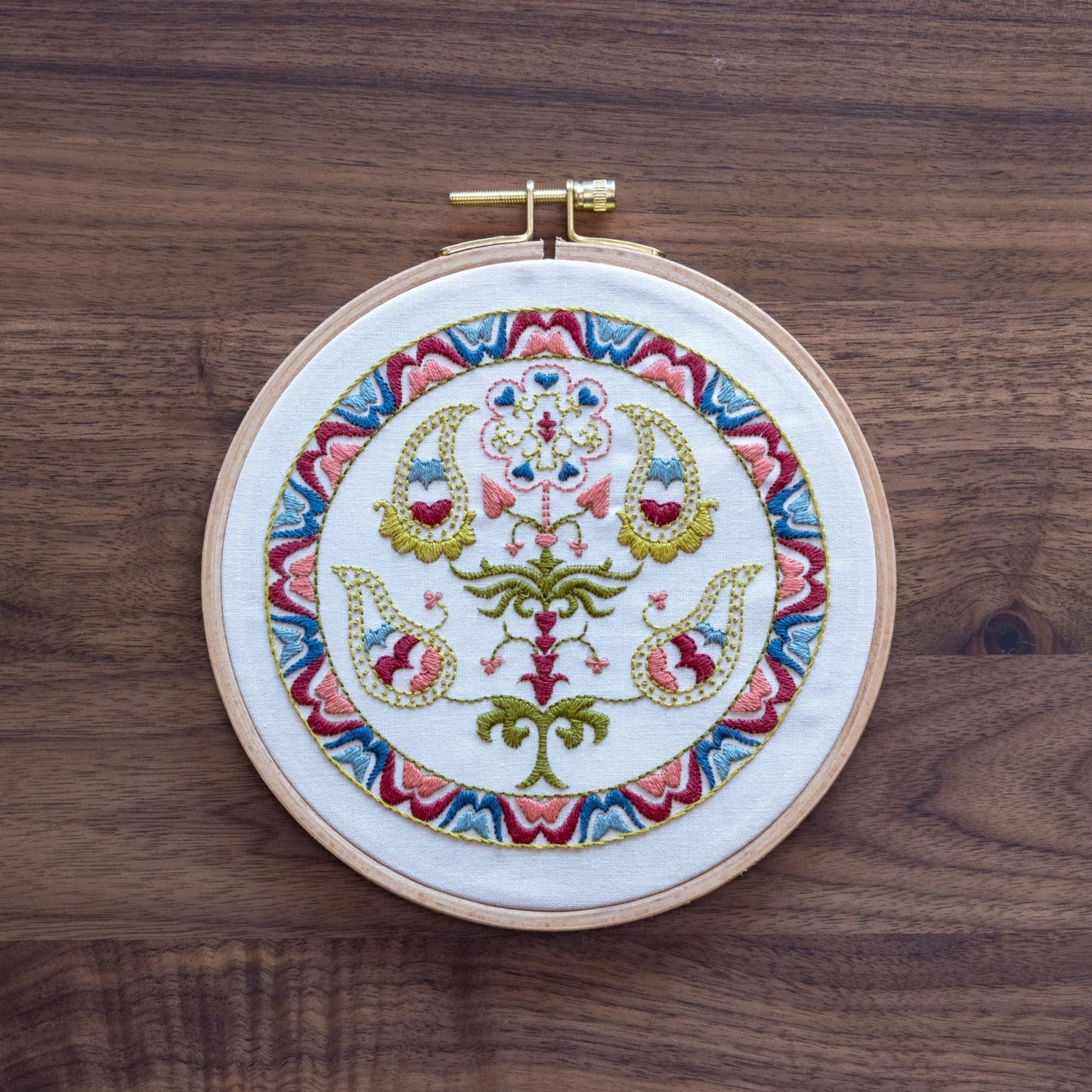 Tree of Life embroidery hoop kit - Kit from Avlea Folk Embroidery