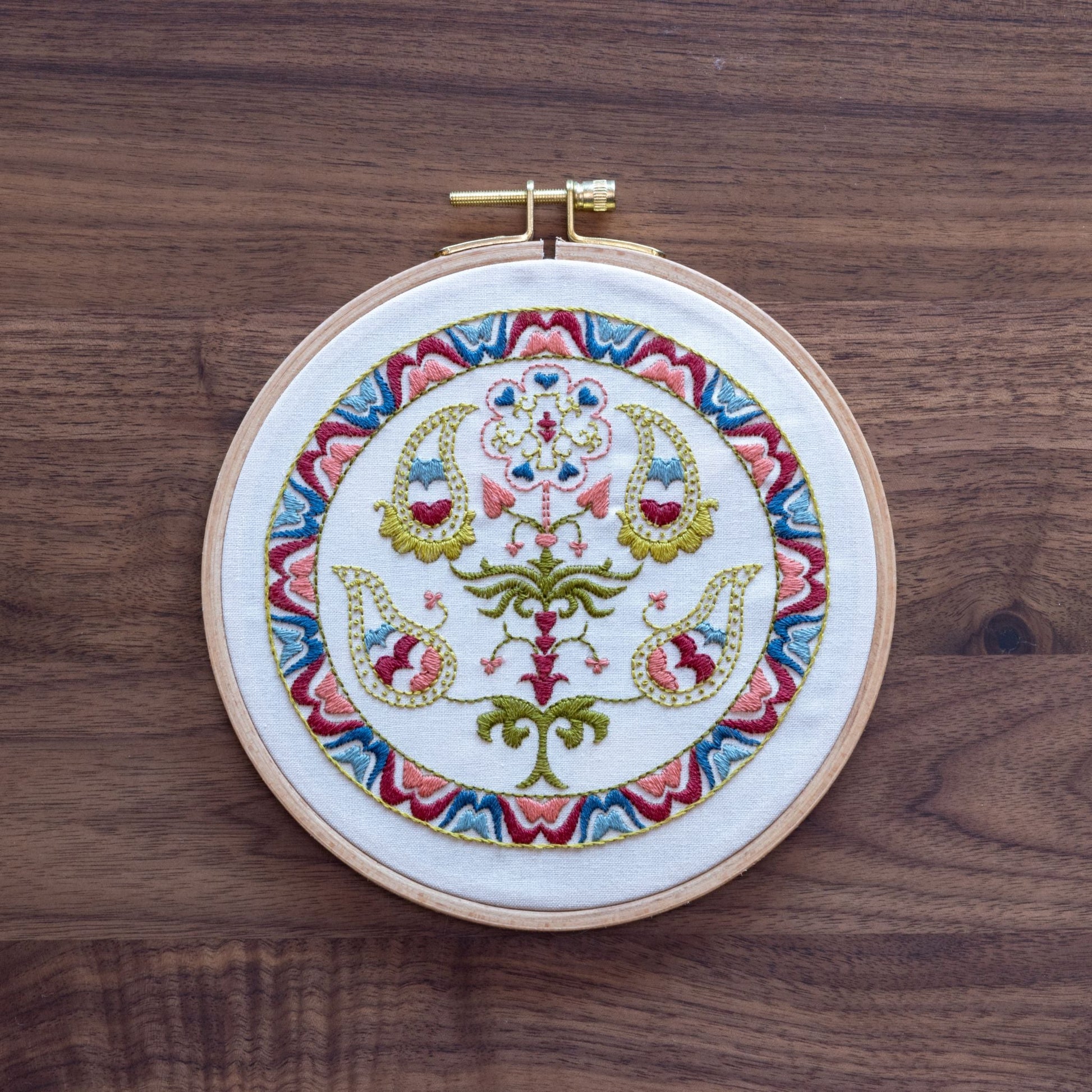 Tree of Life embroidery hoop kit - Kit from Avlea Folk Embroidery