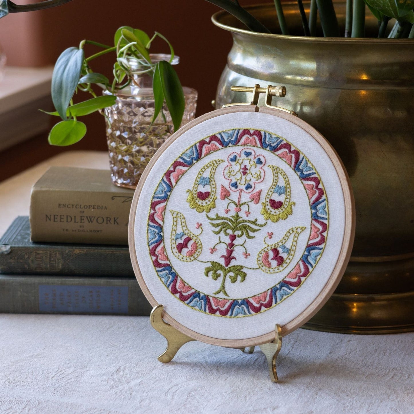 Tree of Life embroidery hoop kit - Kit from Avlea Folk Embroidery