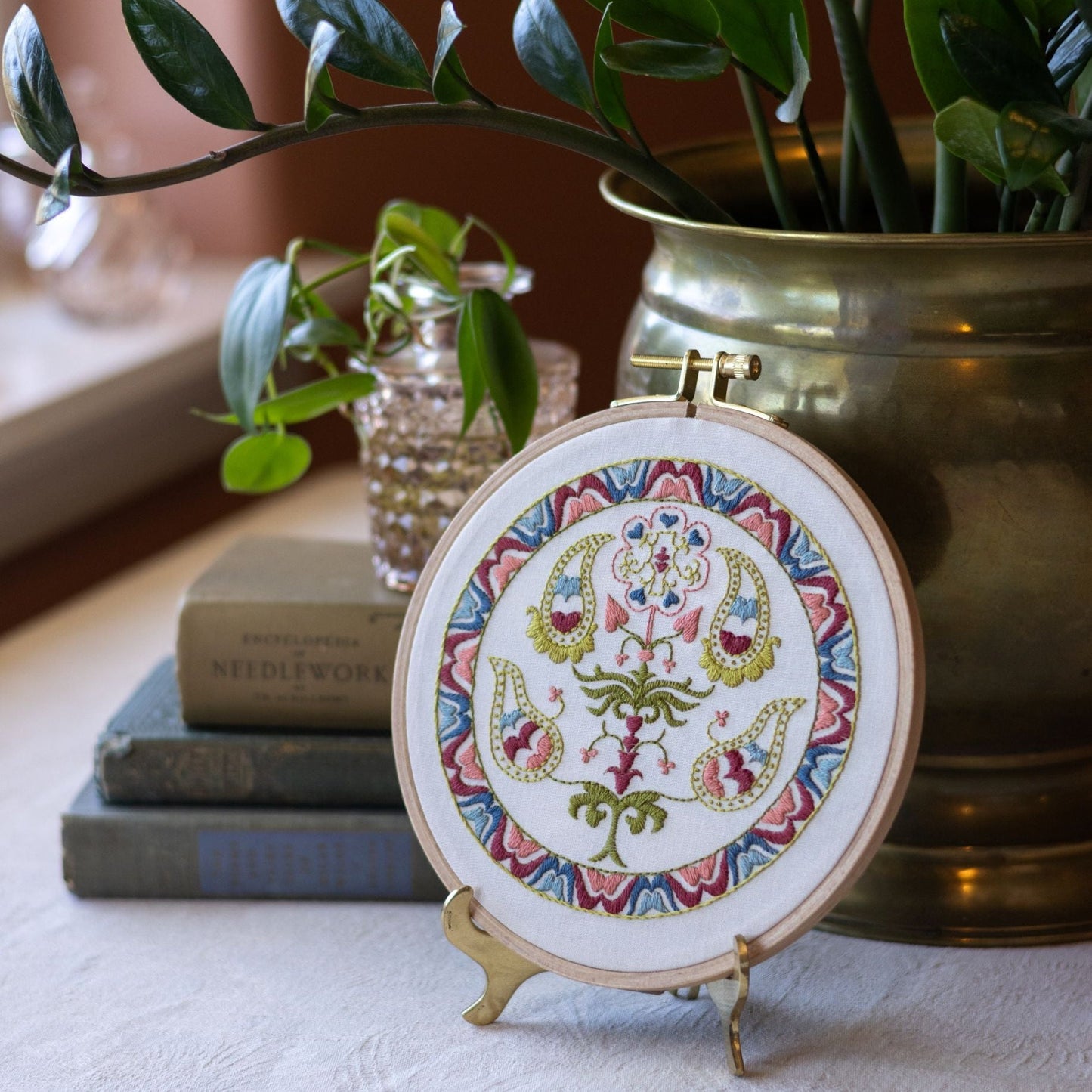 Tree of Life embroidery hoop kit - Kit from Avlea Folk Embroidery