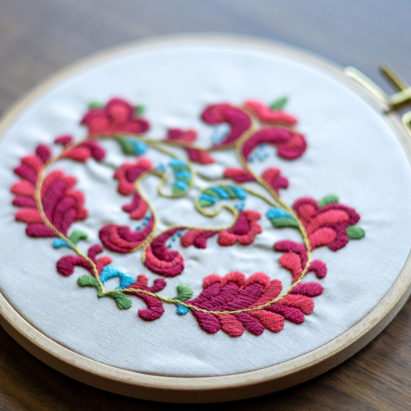Trondheim Bloom embroidery hoop kit