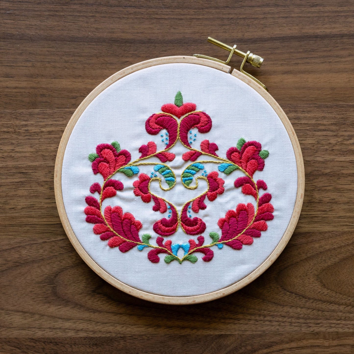 Trondheim Bloom embroidery hoop kit