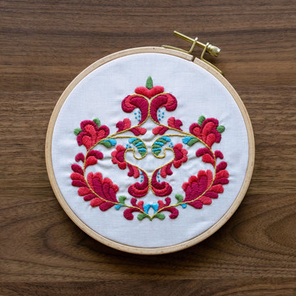 Trondheim Bloom embroidery hoop kit