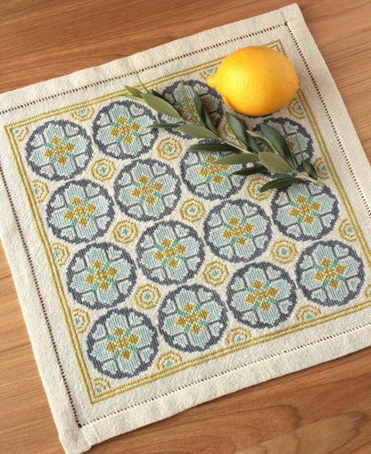 Venetian Coins cross stitch folk embroidery kit