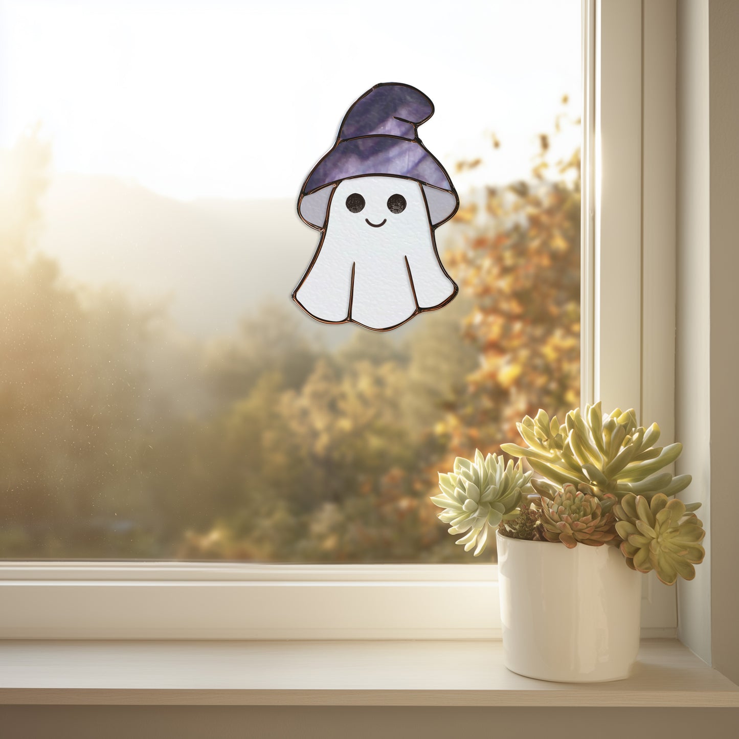 4 Cute Halloween Ghosts Patterns and PNGs