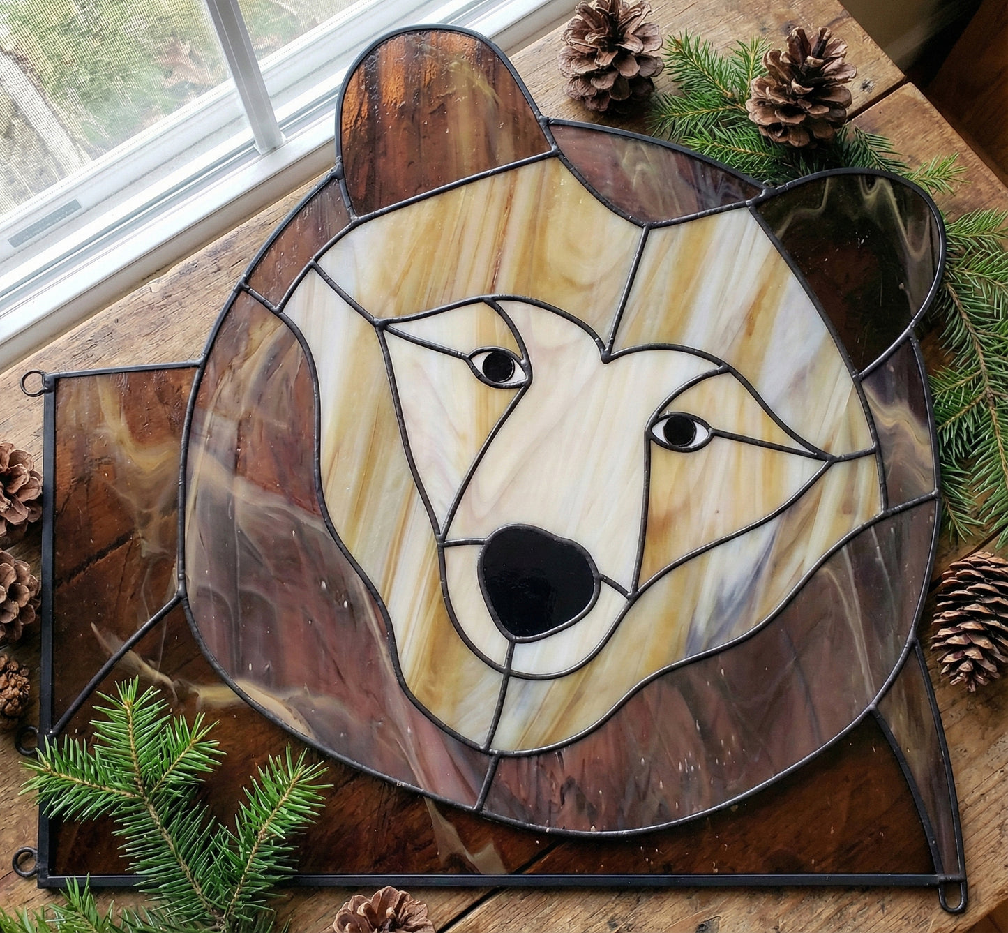 Big Bear Buddy Stained Glass Pattern