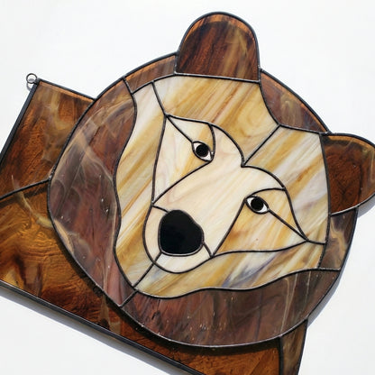 Big Bear Buddy Stained Glass Pattern