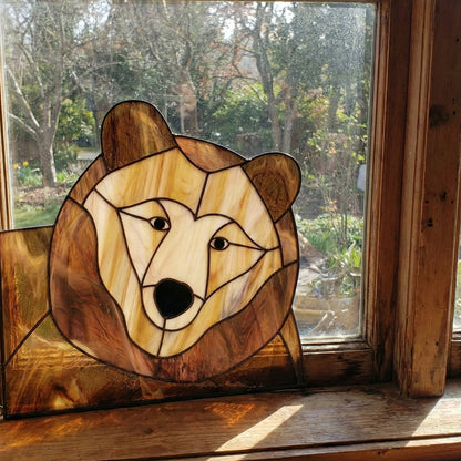 Big Bear Buddy Stained Glass Pattern