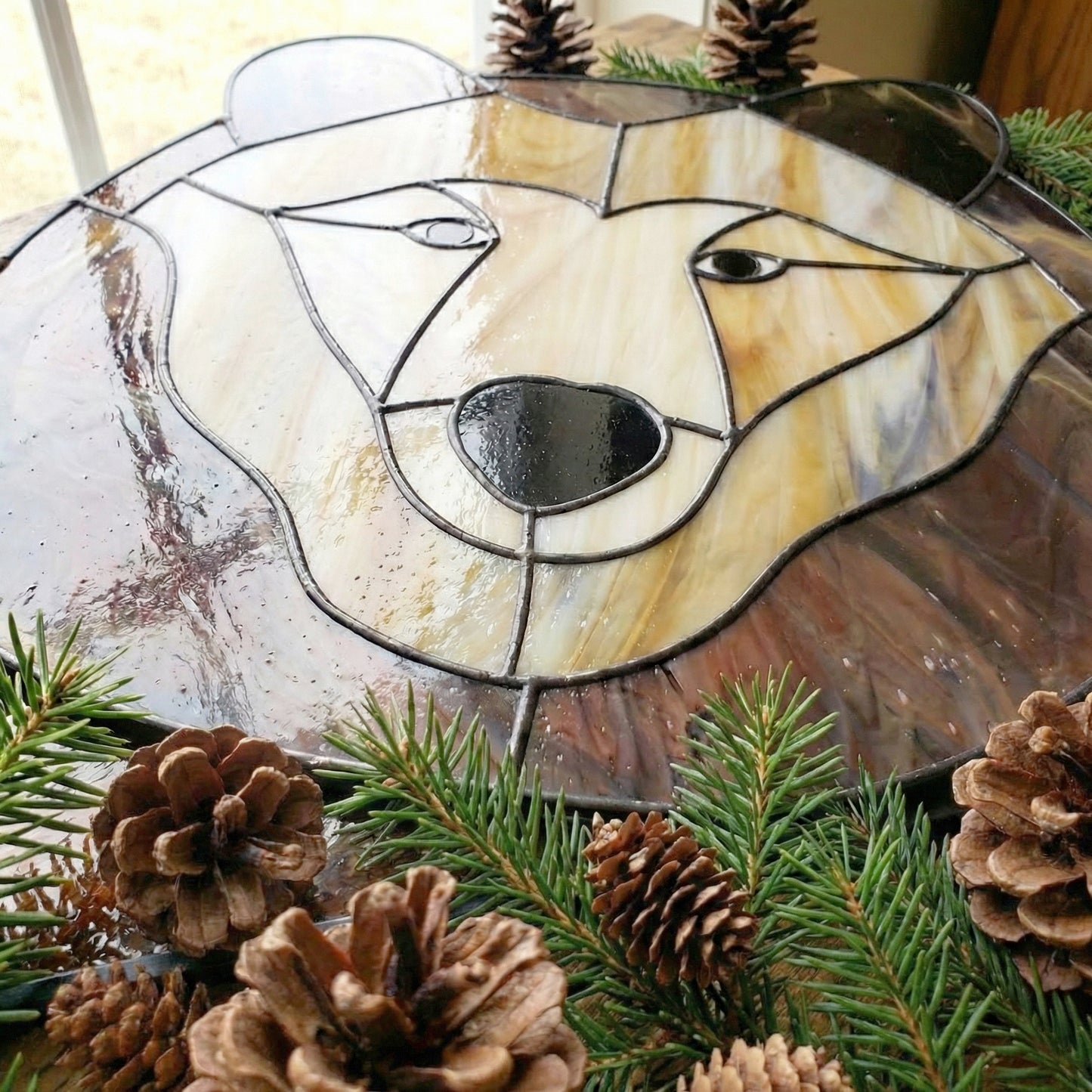 Big Bear Buddy Stained Glass Pattern