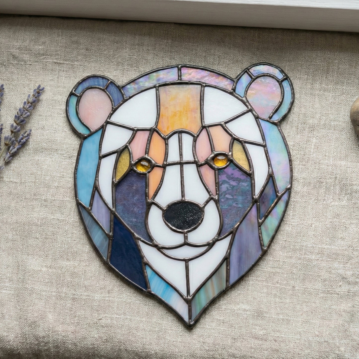 Sweet Bear Stained Glass Pattern