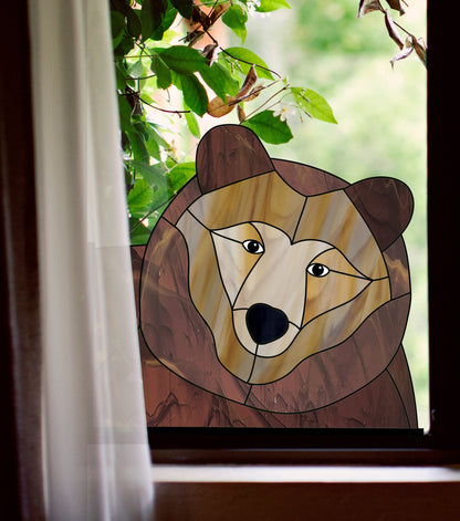Big Bear Buddy Stained Glass Pattern