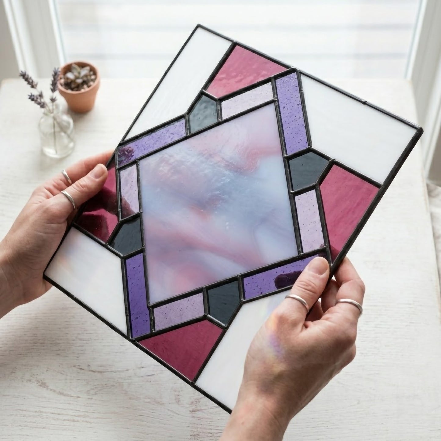 Beginner Diamond Quilt Square Pattern with PNG