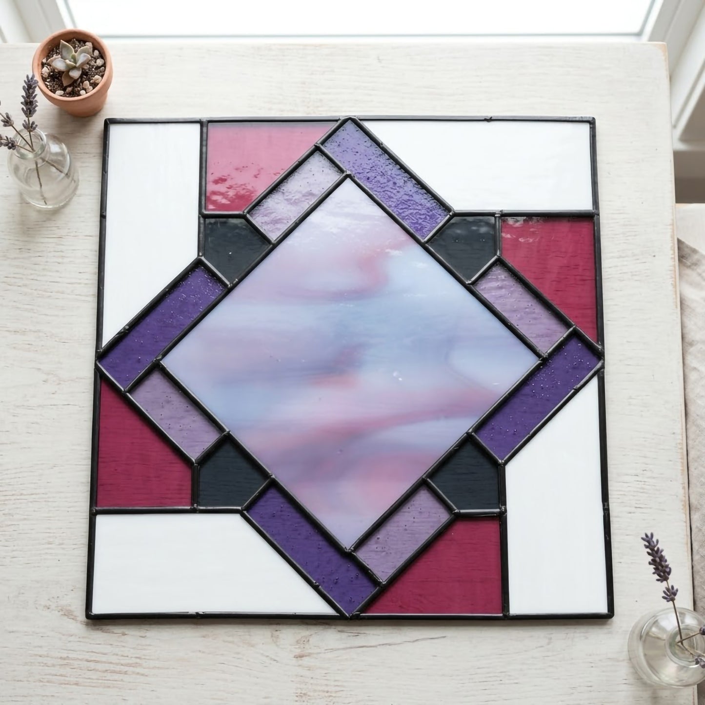 Beginner Diamond Quilt Square Pattern with PNG