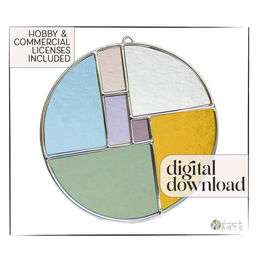 Round Stained Glass Pattern for Beginners