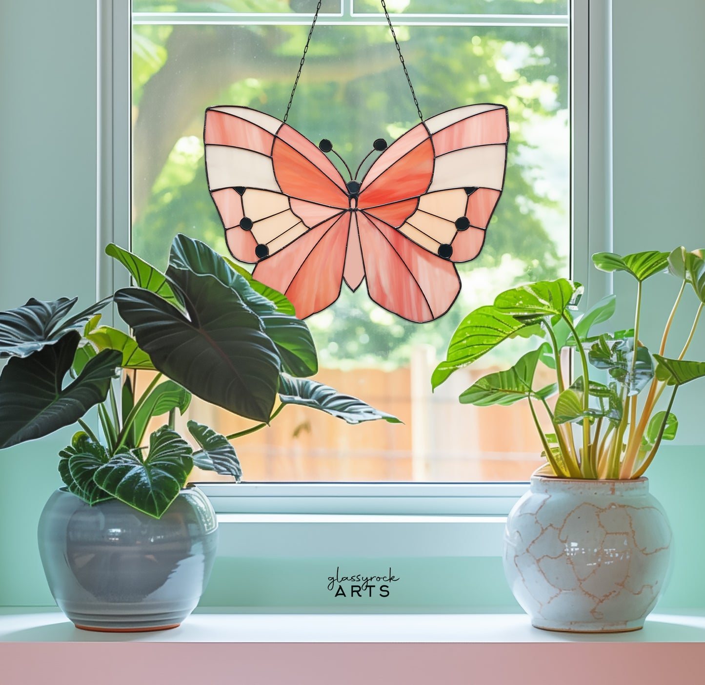 Big Butterfly Stained Glass Pattern