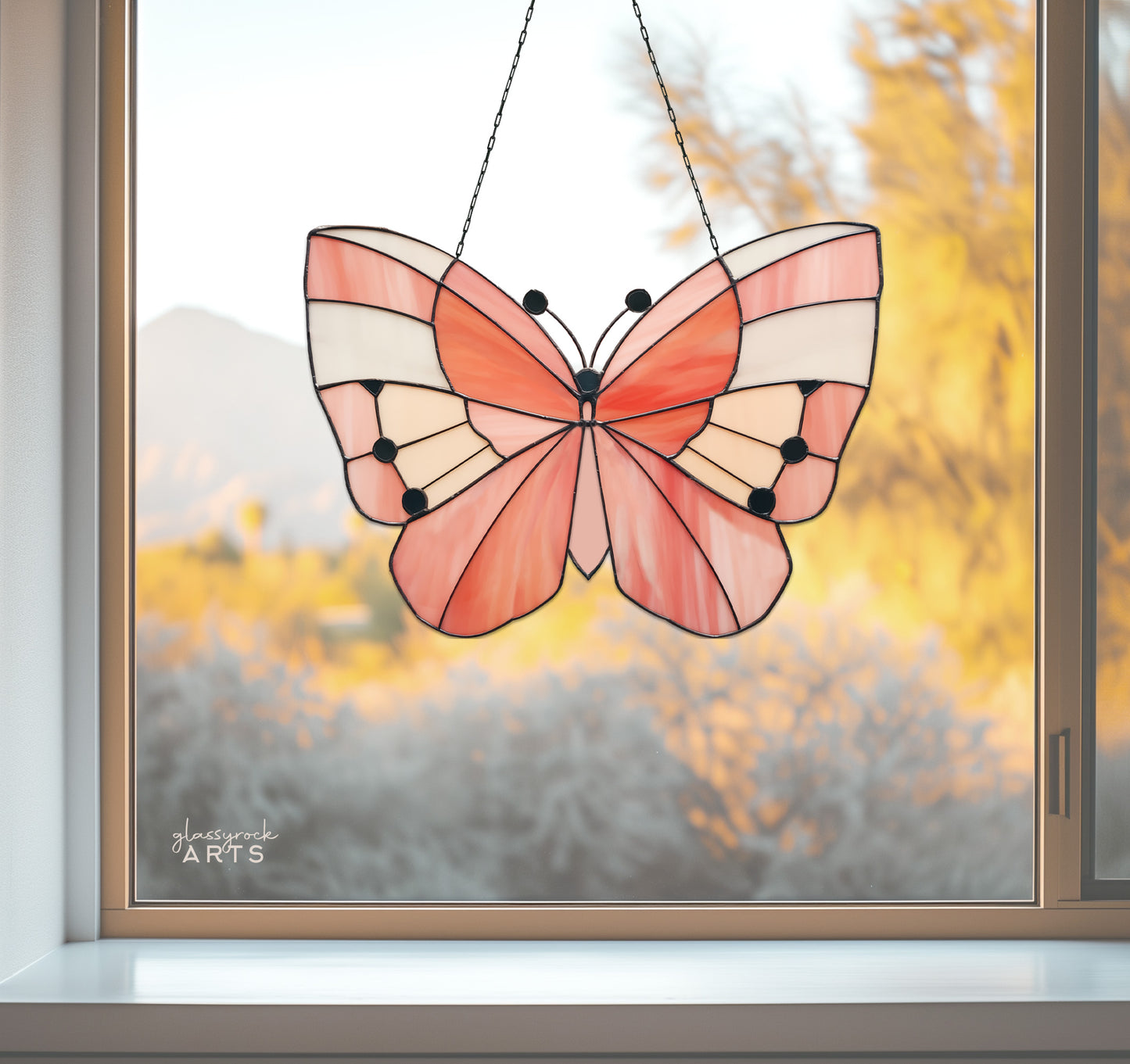 Big Butterfly Stained Glass Pattern