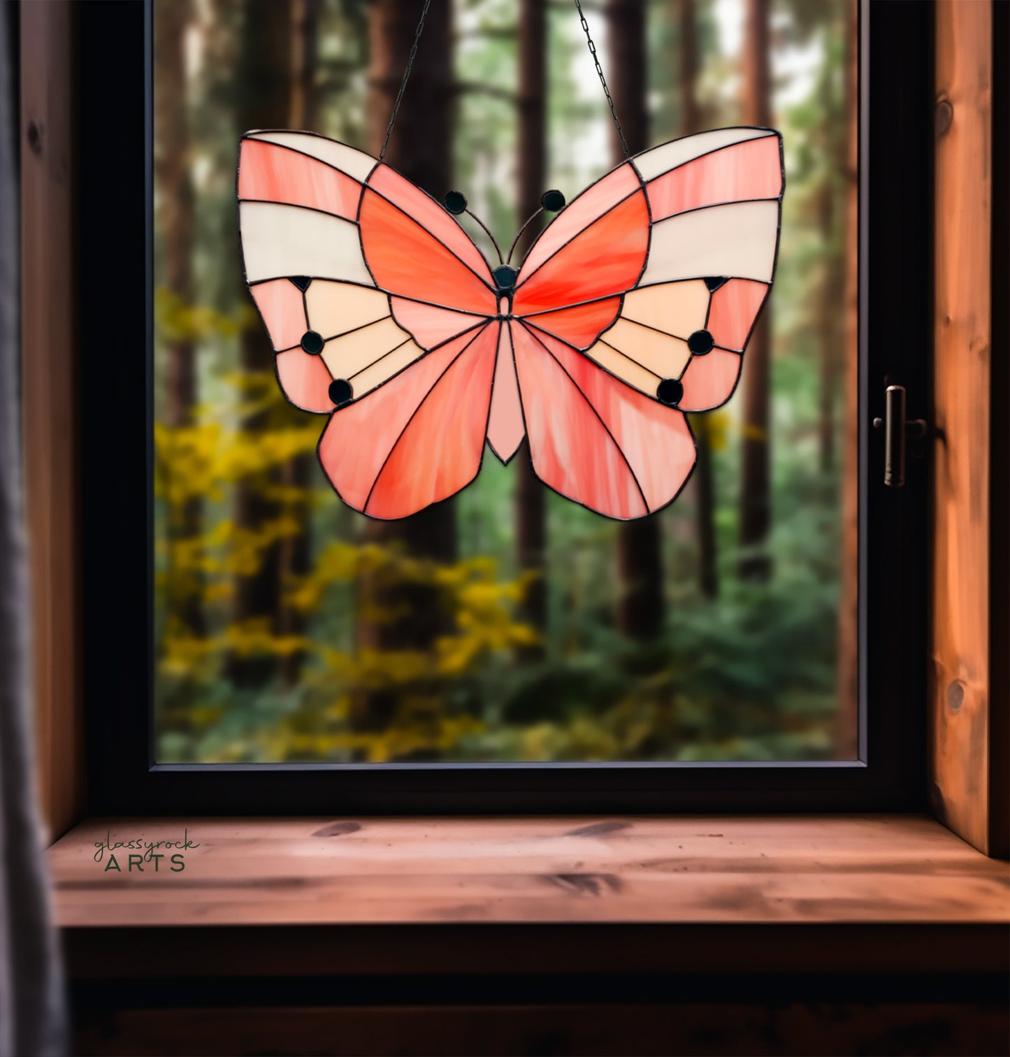 Big Butterfly Stained Glass Pattern