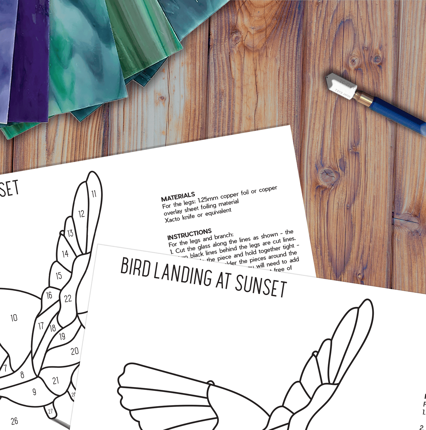 Bird Stained Glass Pattern