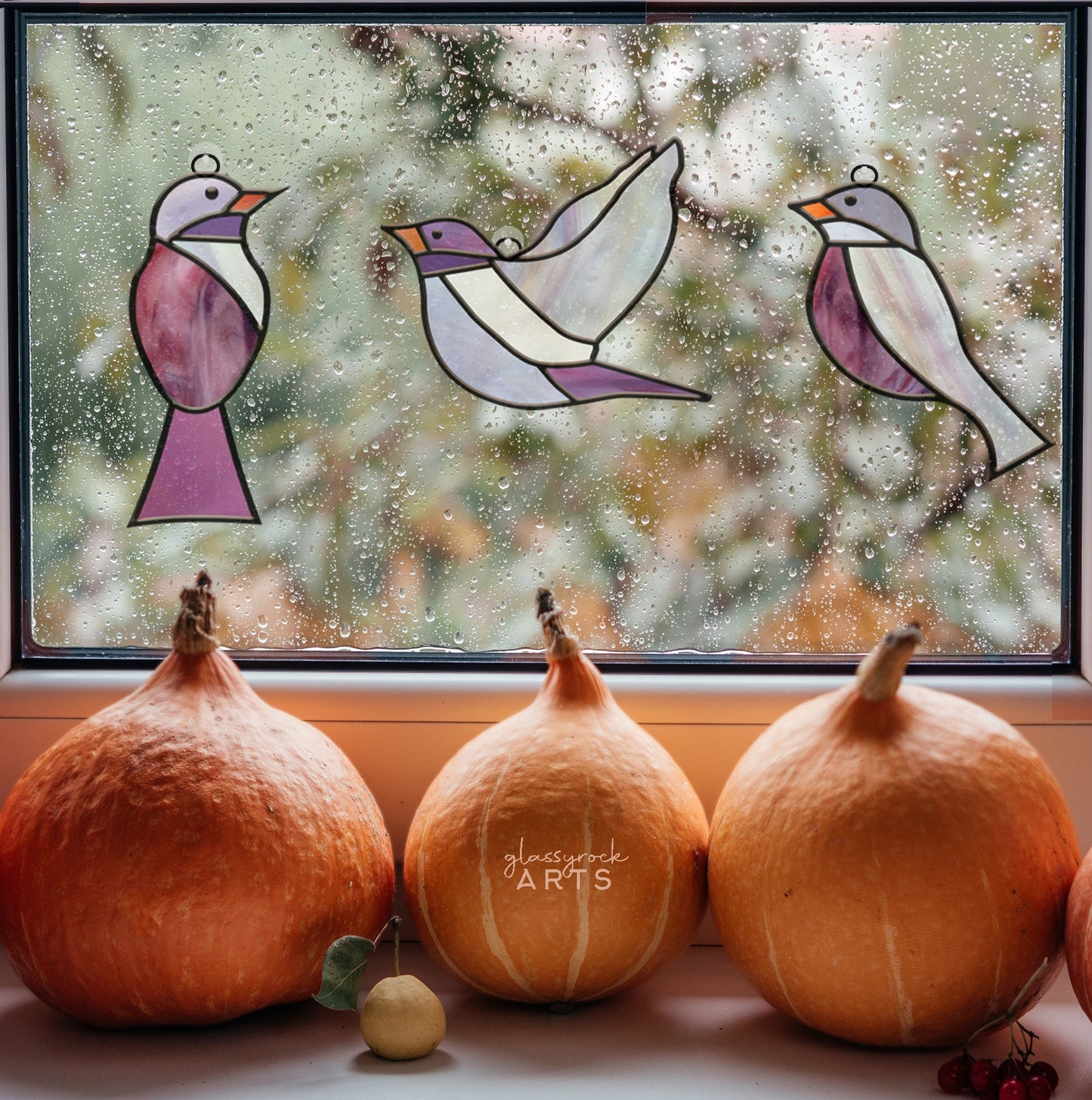 Stained Glass Birds Pattern Pack