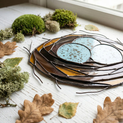 Bird's Nest Stained Glass Pattern