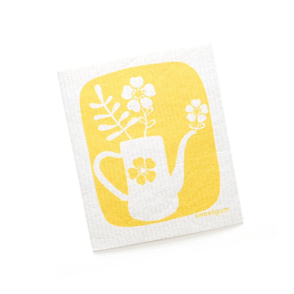 Bloom Tea Towel + 2 Swedish Dishcloths Bundle - Tea Towel from sweetgum home, LLC