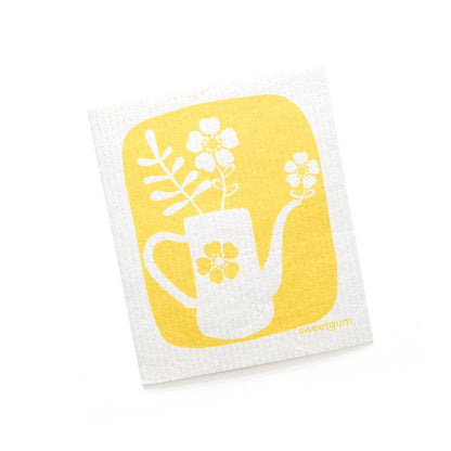 Bloom Tea Towel + 2 Swedish Dishcloths Bundle - Tea Towel from sweetgum home, LLC