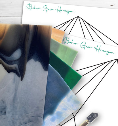 Beginner Hexagon Stained Glass Pattern