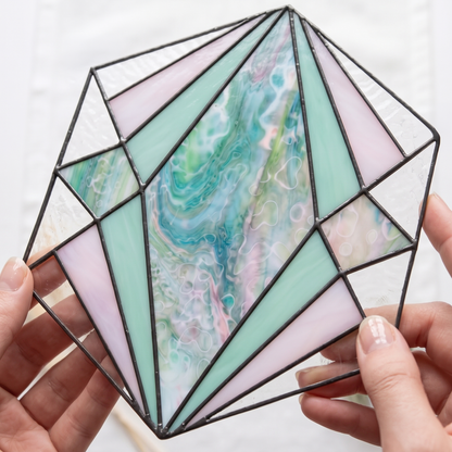 Beginner Hexagon Stained Glass Pattern