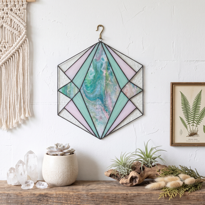 Beginner Hexagon Stained Glass Pattern