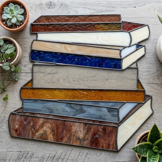 Books Stained Glass Pattern
