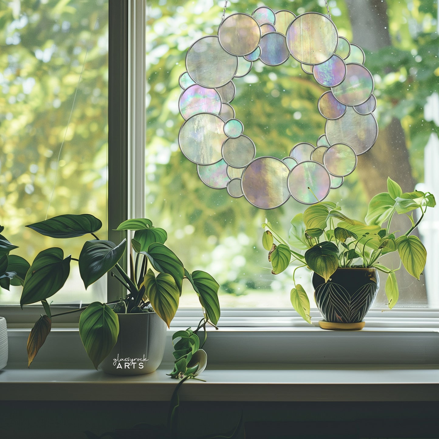 Bubble Wreath Stained Glass Pattern